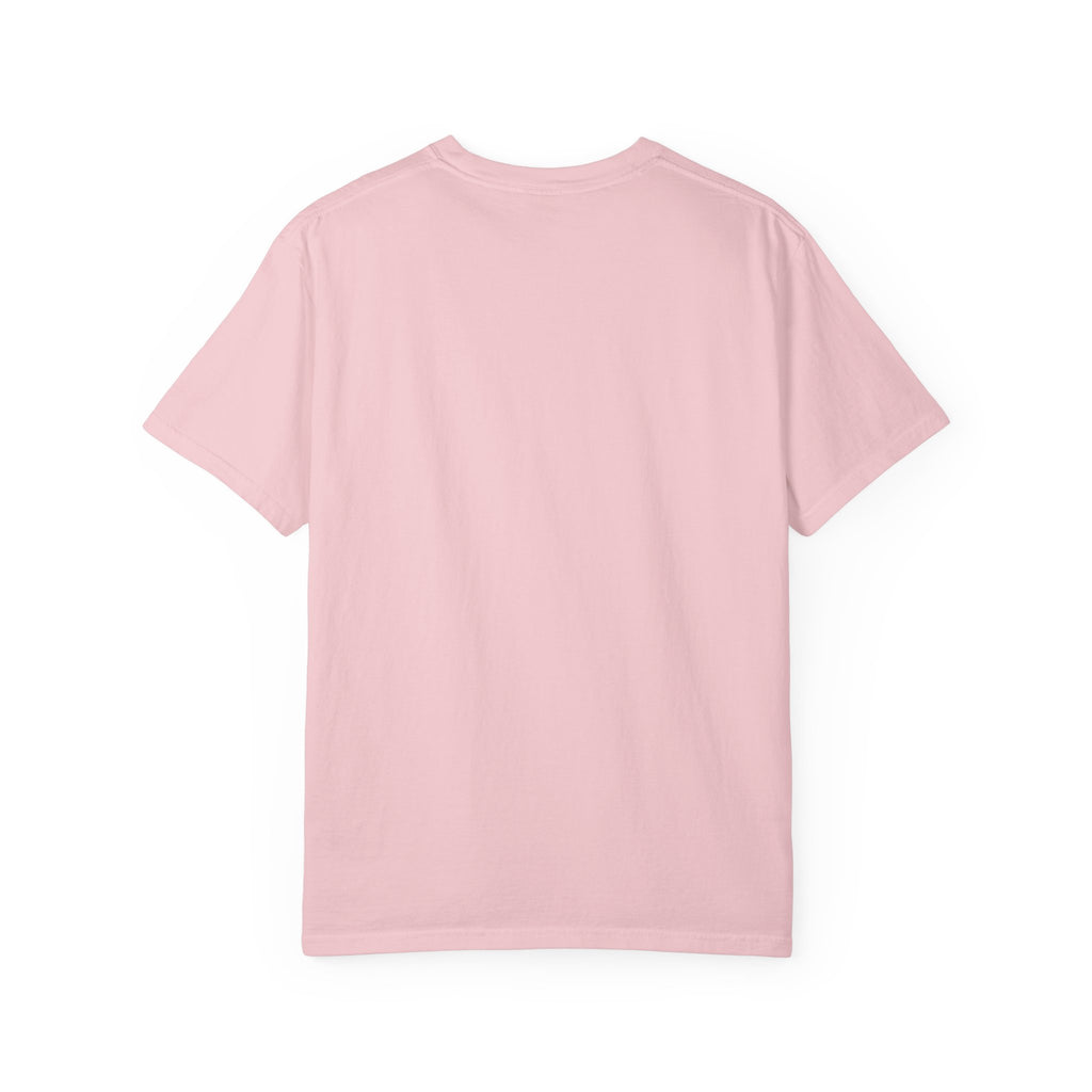 Blossom pink Comfort Colors garment-dyed tee, plain back view