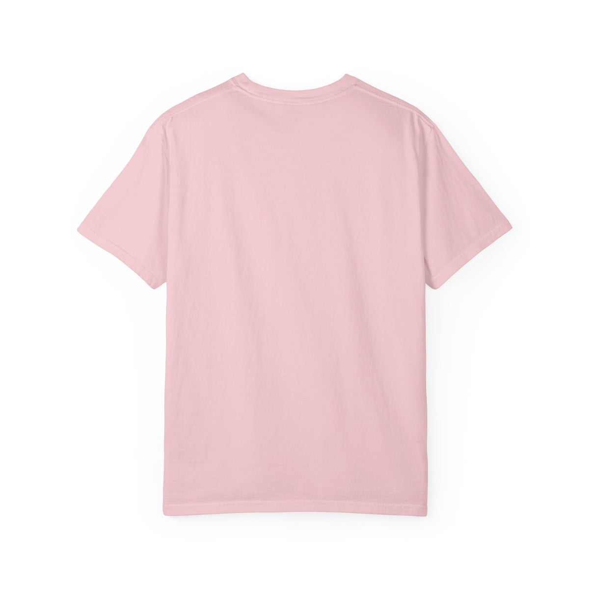 Blossom pink Comfort Colors garment-dyed tee, plain back view