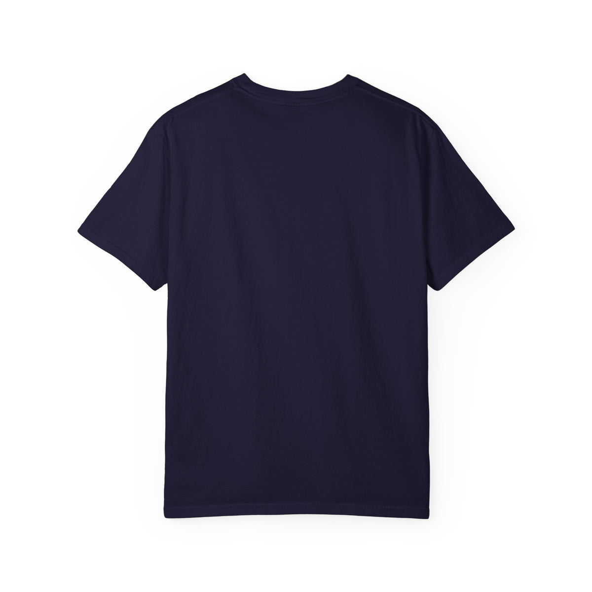True Navy Comfort Colors garment-dyed tee, plain back view