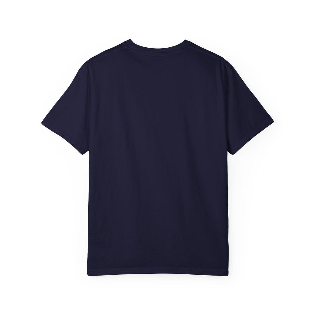 True Navy Comfort Colors garment-dyed tee, plain back view